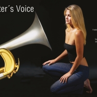 Anzeigenkampagne für die Fa. Freebell Instrumentenbau in Anlehnung an das Schallplattenlabel "His Masters Voice"